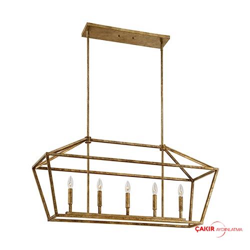 Gold Island Antique Pendant