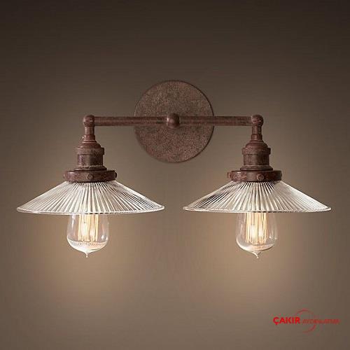 20th C. Factory 2'li Eskitme Aplik