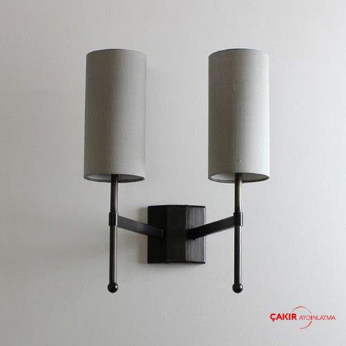 Double Stem Silver İki'li Duvar Aplik