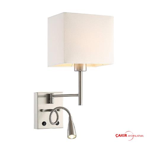 HomeFocus Başucu Okumalı LED Kare Modern Aplik