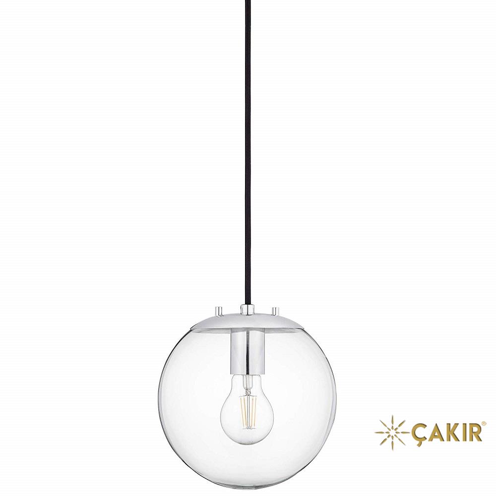 Sferra Cam Küre Modern Sarkıt - Beyaz
