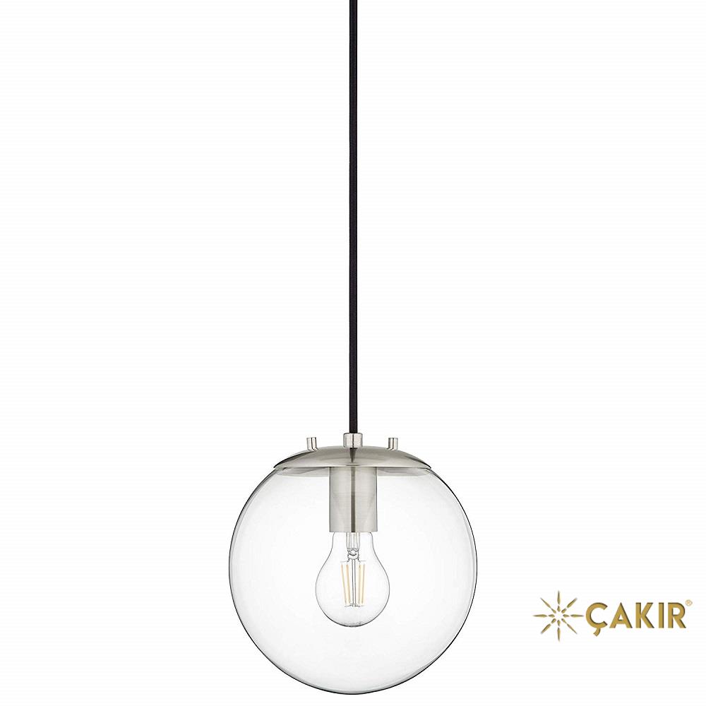 Sferra Cam Küre Modern Sarkıt - Krom