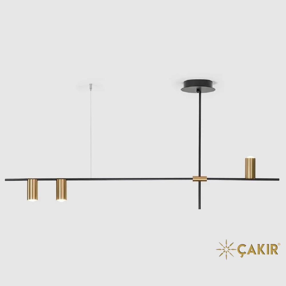 ApaGi Geometrik Ambians Aydınlatması - Siyah-Gold