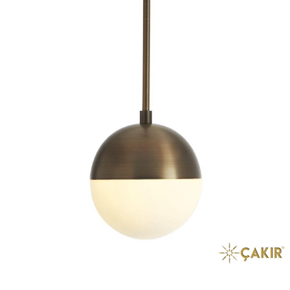 Powell LED 7 İnç Bronz Küre Tekli Sarkıt