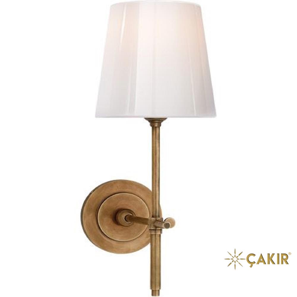Visual Comfort Beyaz Abajurlu Aplik - Eskitme