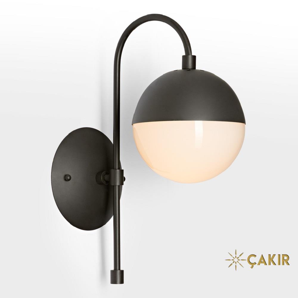 Cedar &amp;amp;amp;amp;amp; Moss Cam Küre Aplik - Mat Siyah