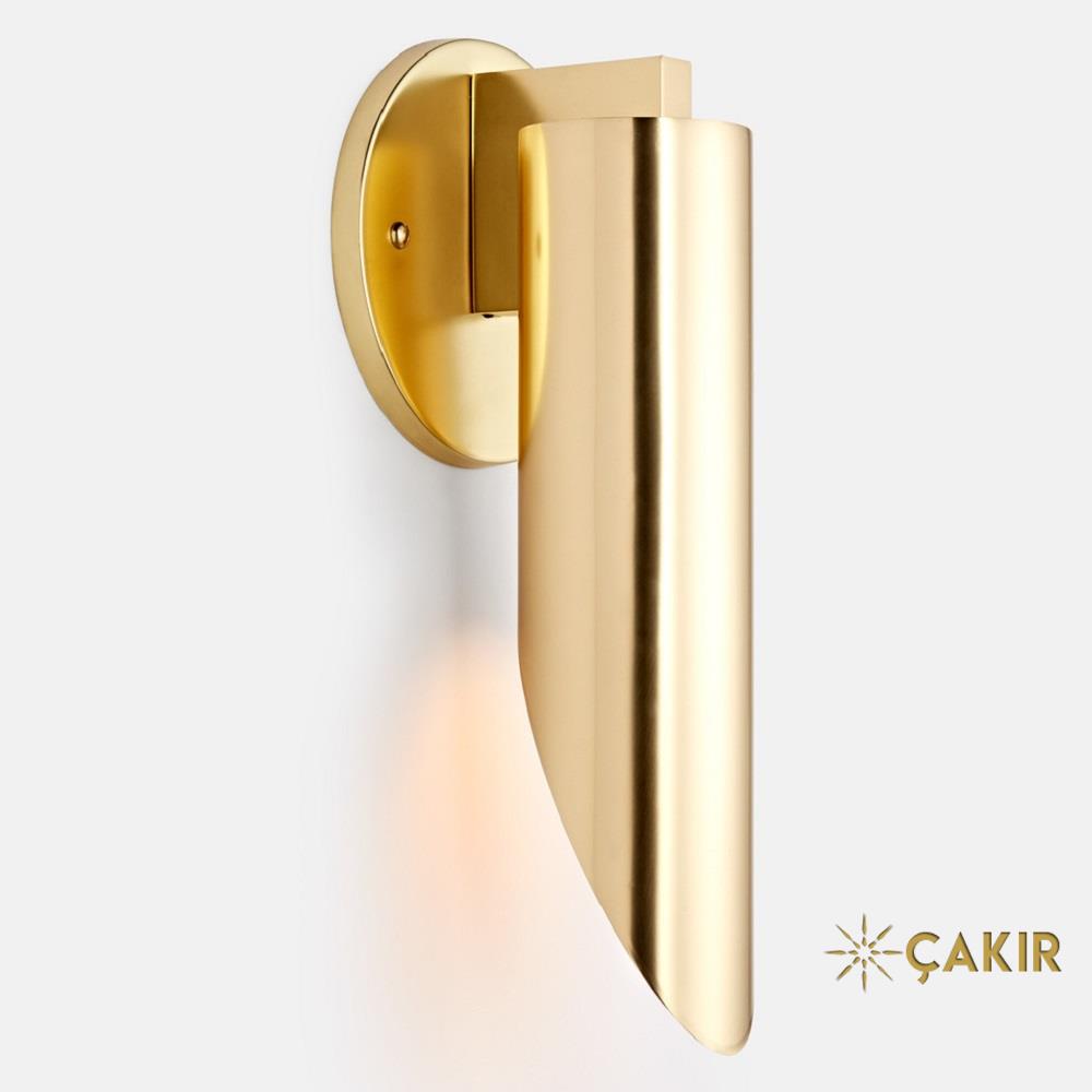 EVERETT Narrow Serisi Modern LED Aplik - Eskitme Sarısı