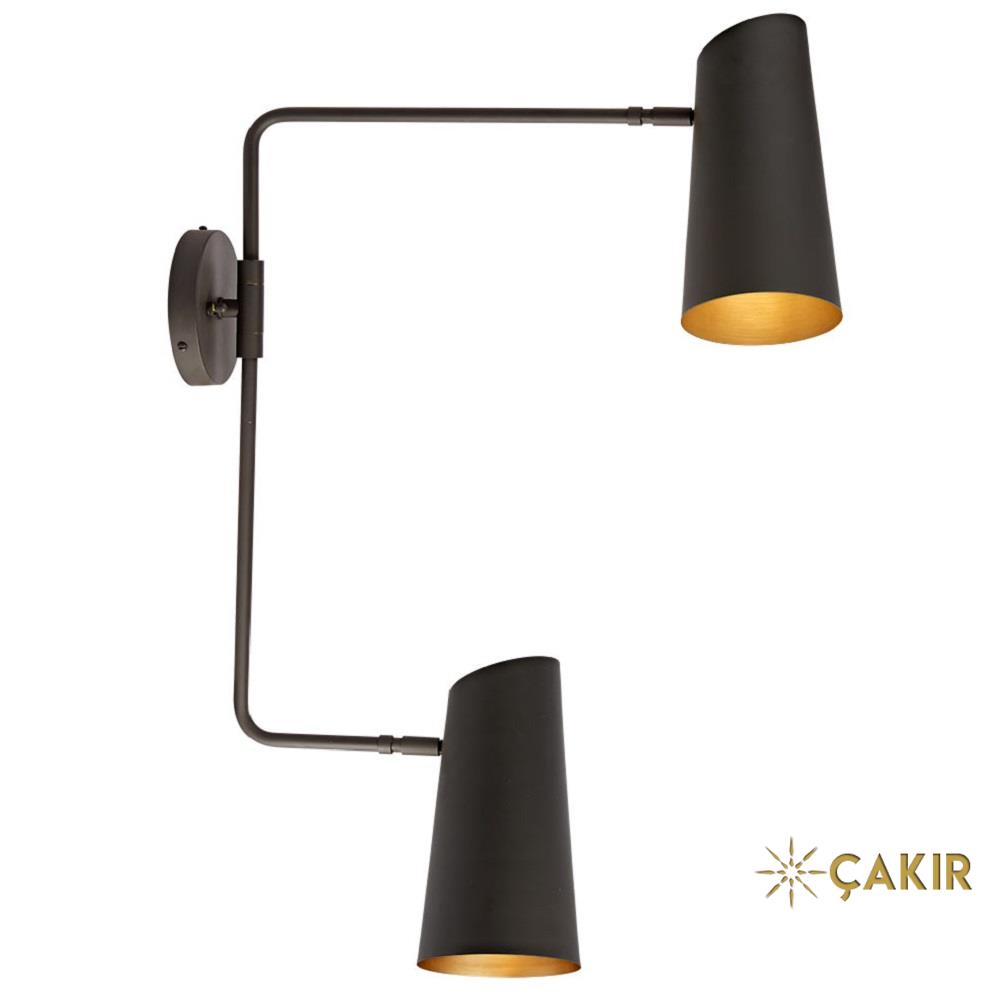 CYpress Double Kolu Ayarlanabilir Aplik - Siyah