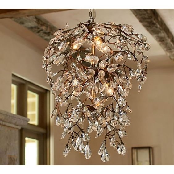 Luxury Fasion Kristal dal görünümlü