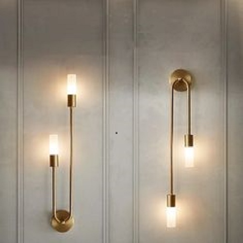 AGED PIPE PLEXI WALL LAMP