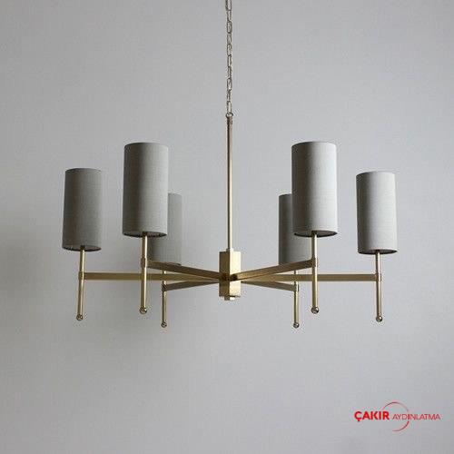 Tigermoth Lighting Gümüş ve Pirinç Avize