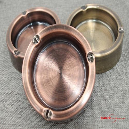 Çakır House Pirinç Rose &amp; Gold 3'lü Set Kül Tablası