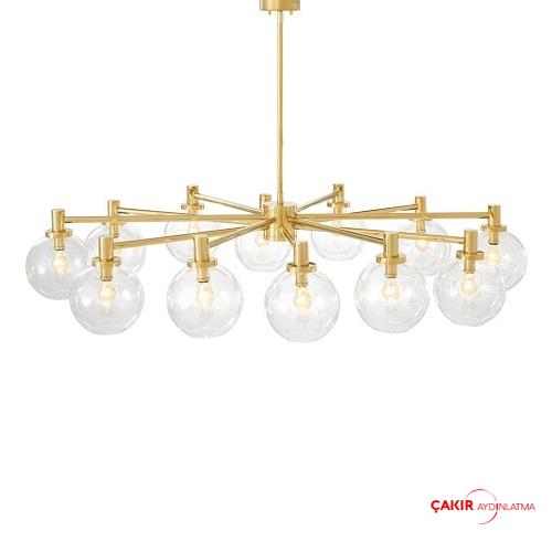 Eichholtz Pavilion Broadway Altın Detaylı Ball Avize