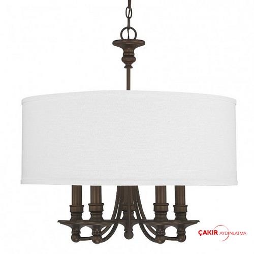 ثريا برونزية بخمسة أذرع من كابيتال لايتنج